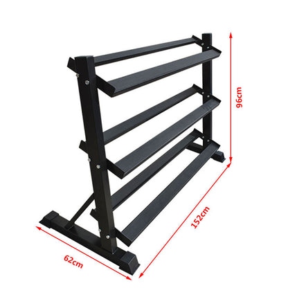  Commercial 3 Tier Hex Dumbbell Rack | In Stock - Dumbbell Storage -24/7 Gym Equipment