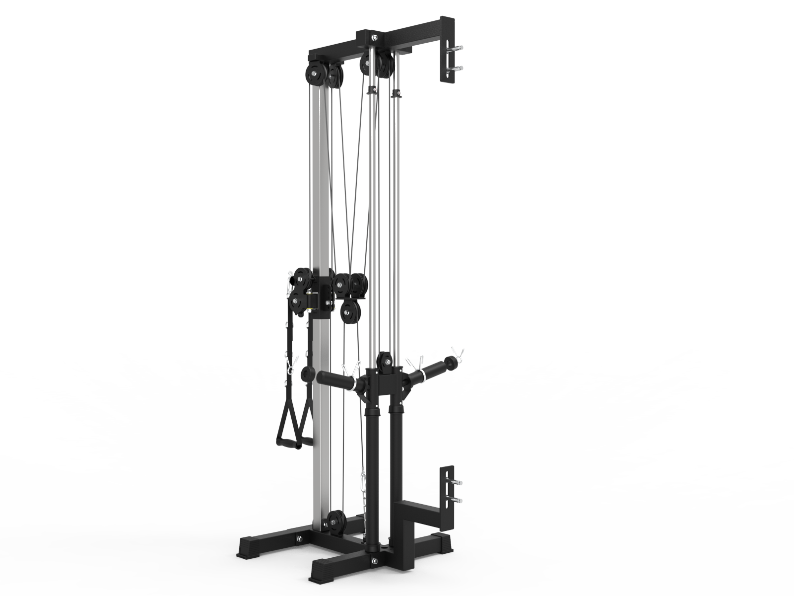  Heavy Duty Wall Mounted Dual Pulley Tower | In Stock -24/7 Gym Equipment